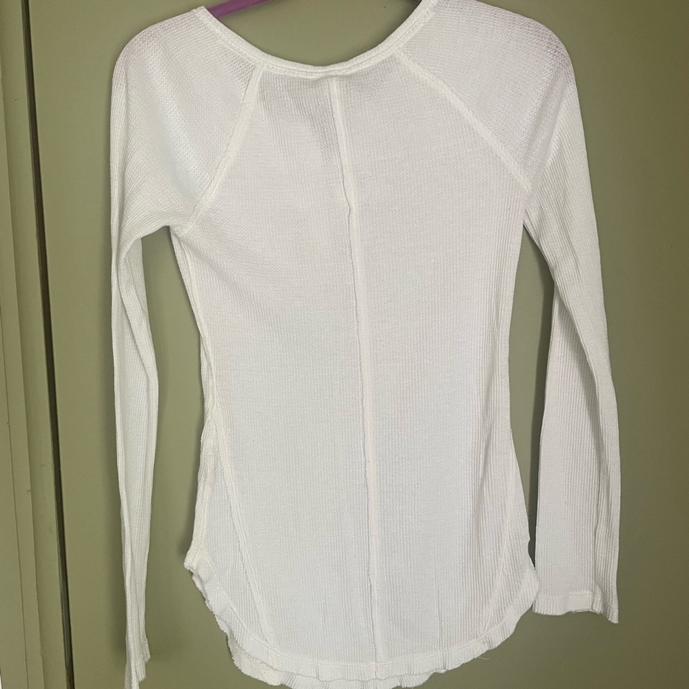 We The Free White Long Sleeve Blouse - Picture 5 of 7